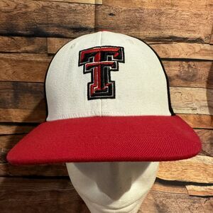 Texas Tech Red Raiders Hat Cap 6 1/2 - 6 5/8 Stretch One Fit 1923 Embroidered